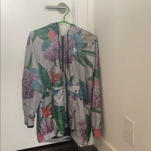 Adidas tropical wind breaker/raincoat - size M